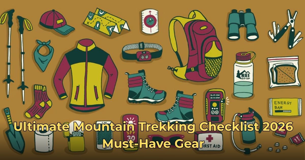 Ultimate Mountain Trekking Checklist 2026 Must-Have Gear