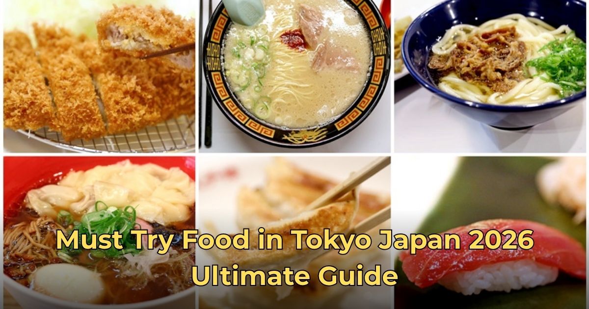 Must try food in Tokyo Japan